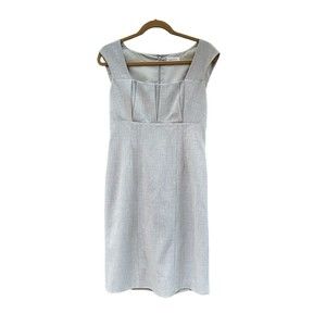 Calvin Klein grey tailored sheeth dress size 8‎